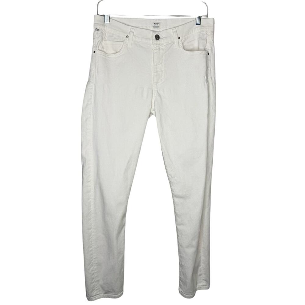 CITIZENS OF HUMANITY / white Carlton ankle straight jeans in Santorini / 30